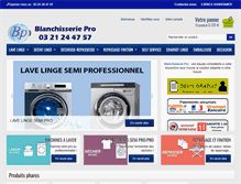 Tablet Screenshot of blanchisserie-pro.com